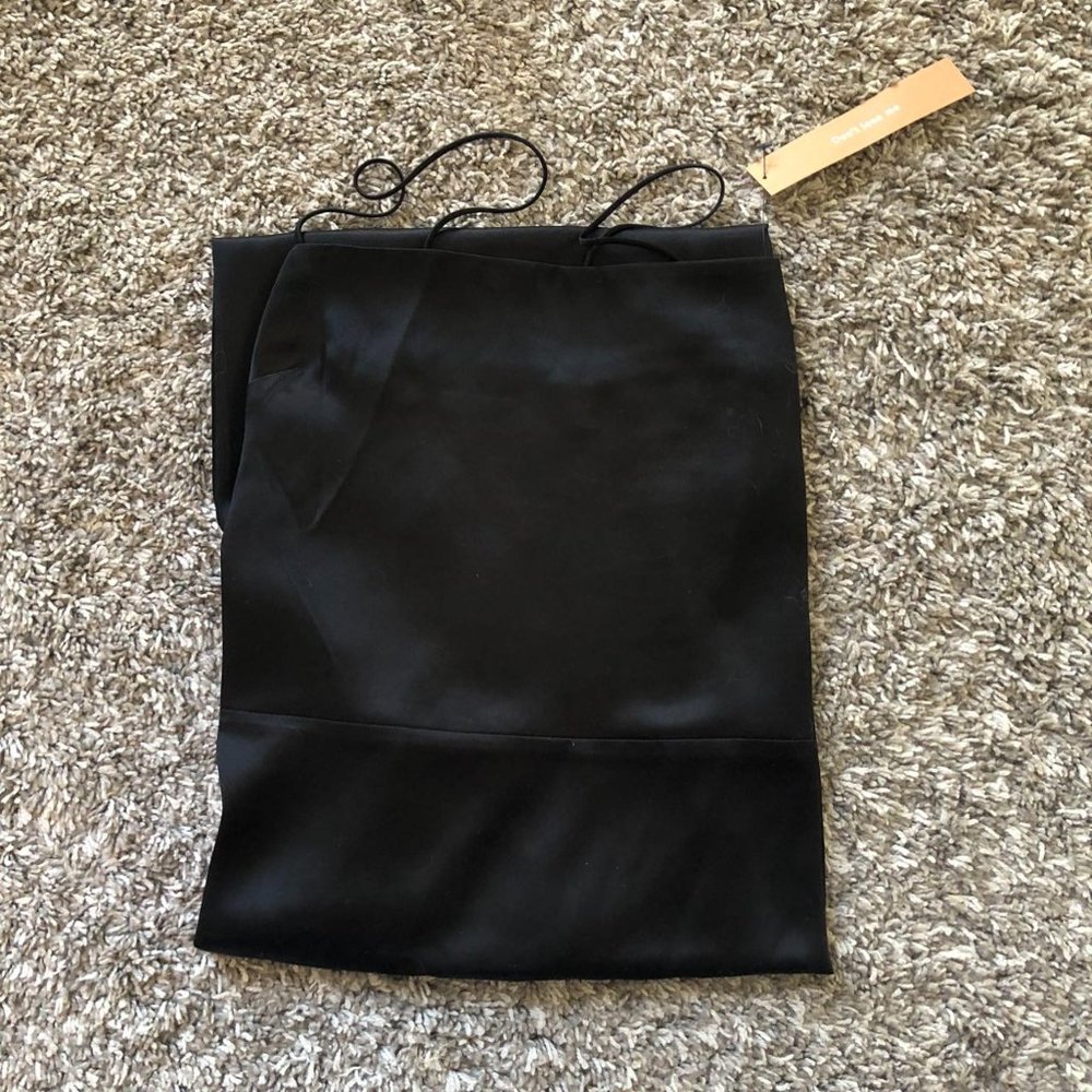 NWT Reformation Frankie Silk Maxi Dress Sz0 Black Silk Cocktail Party Formal - Picture 6 of 8